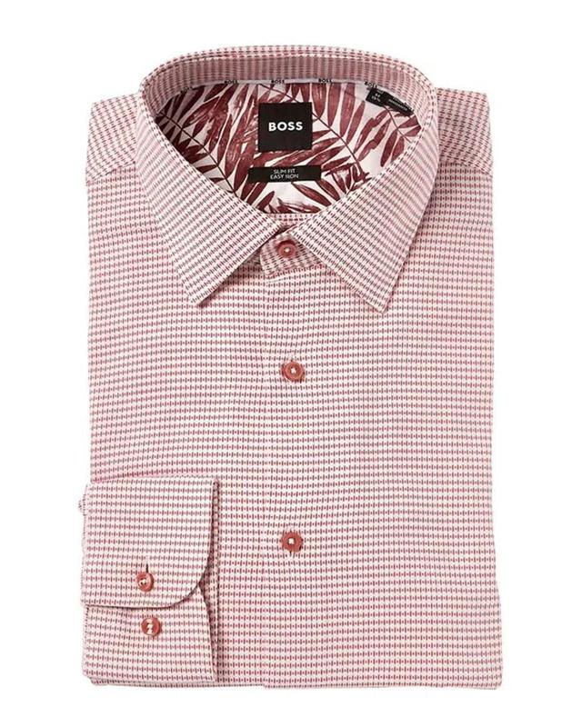 Slim Fit Dress Shirt In Pink Product Image