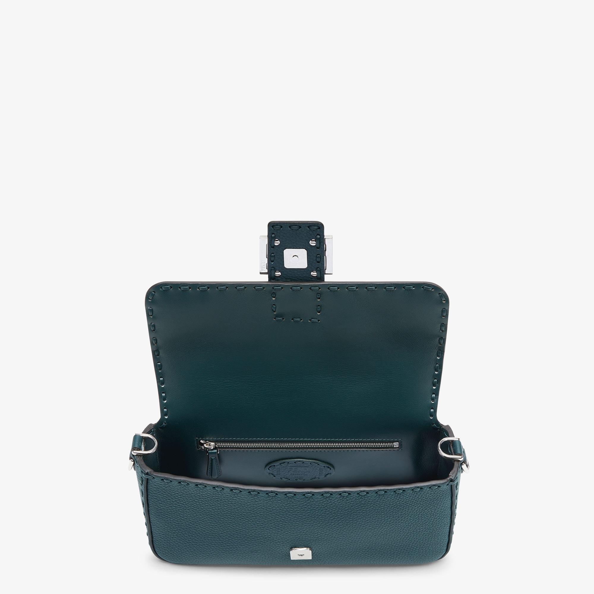 BaguetteDark green Selleria bag with oversized topstitching Product Image