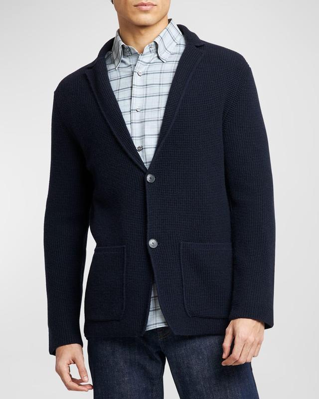 Mens Knit Sweater Jacket Product Image