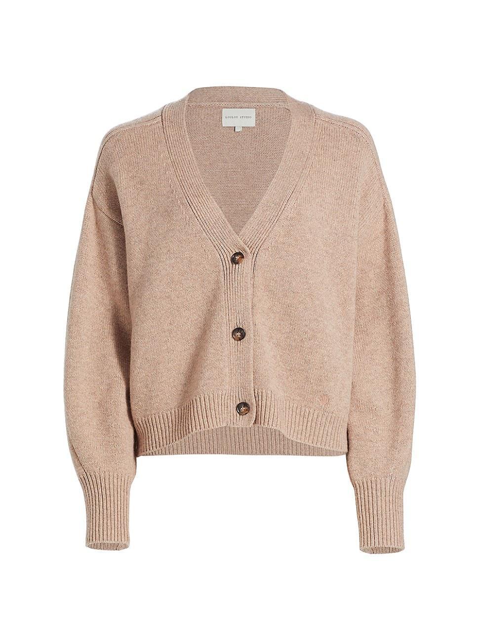 Loulou Studio Zanzibar V-Neck Cardigan Sweater Product Image