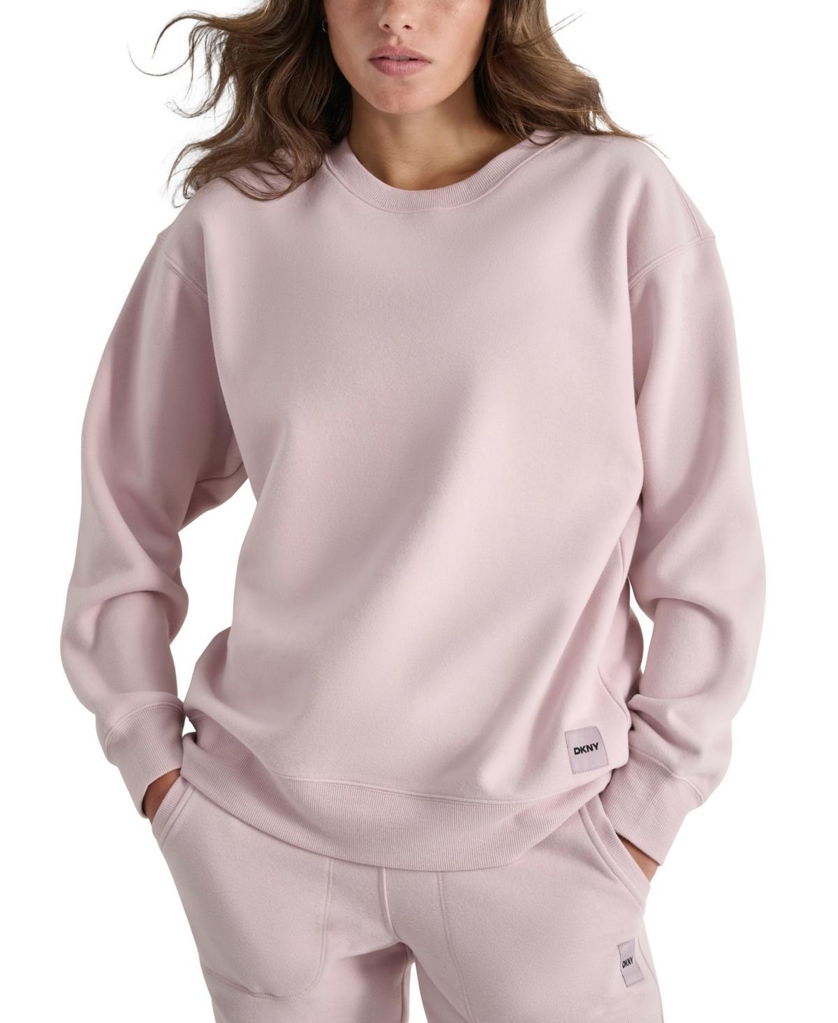 Dkny Sport Womens Logo Crewneck Sweatshirt Product Image