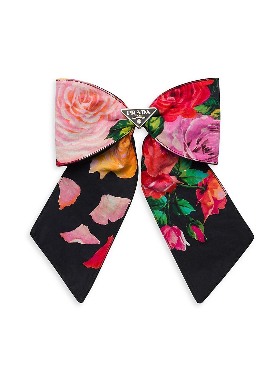 Womens Printed Fabric Hair Clip Product Image