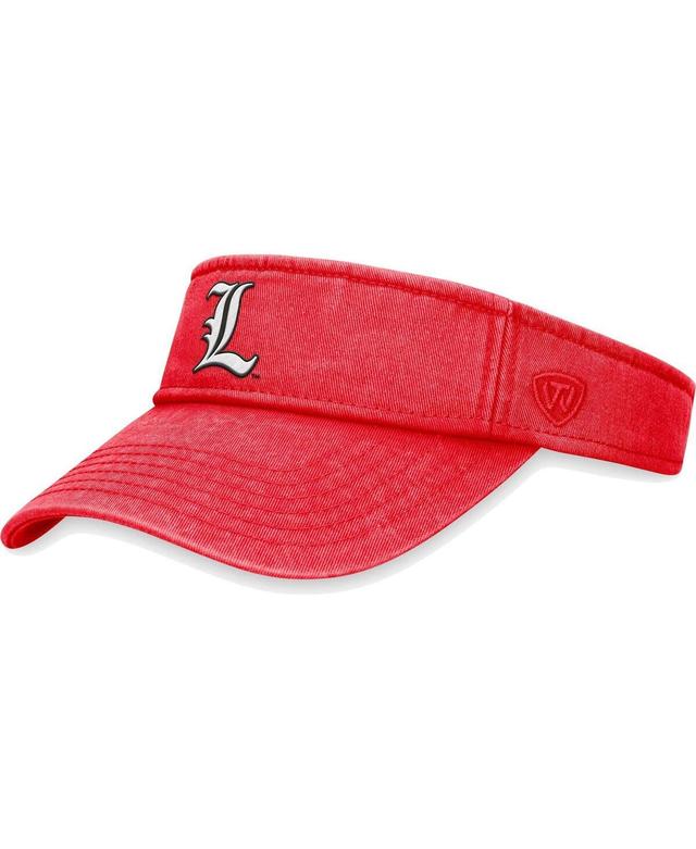 Mens Top of the World Red Louisville Cardinals Terry Adjustable Visor Product Image