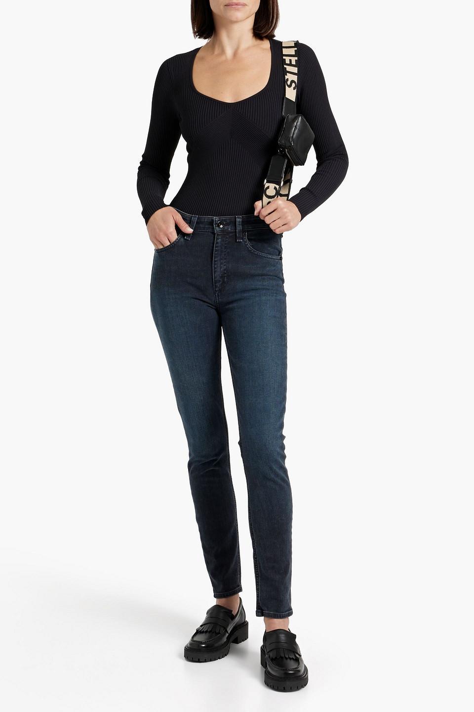 Nina High-rise Skinny Jeans In Dark Denim Product Image