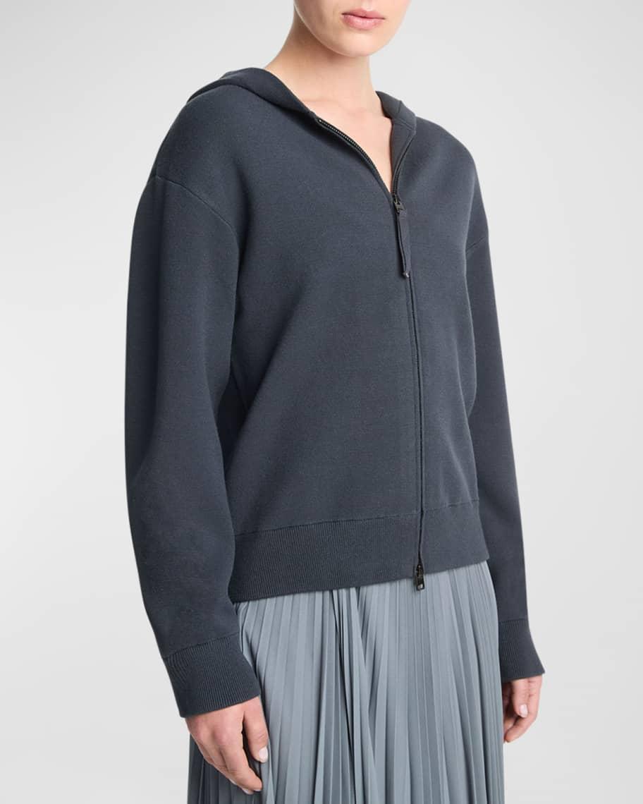 Two-Way Zip Drop-Shoulder Hoodie Product Image