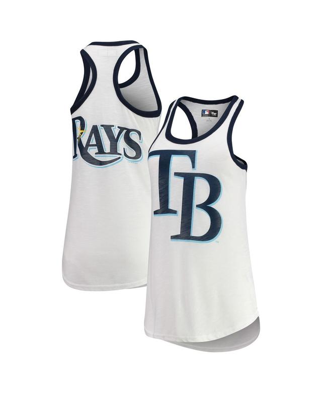 Womens G-iii 4Her by Carl Banks White Tampa Bay Rays Tater Racerback Tank Top Product Image