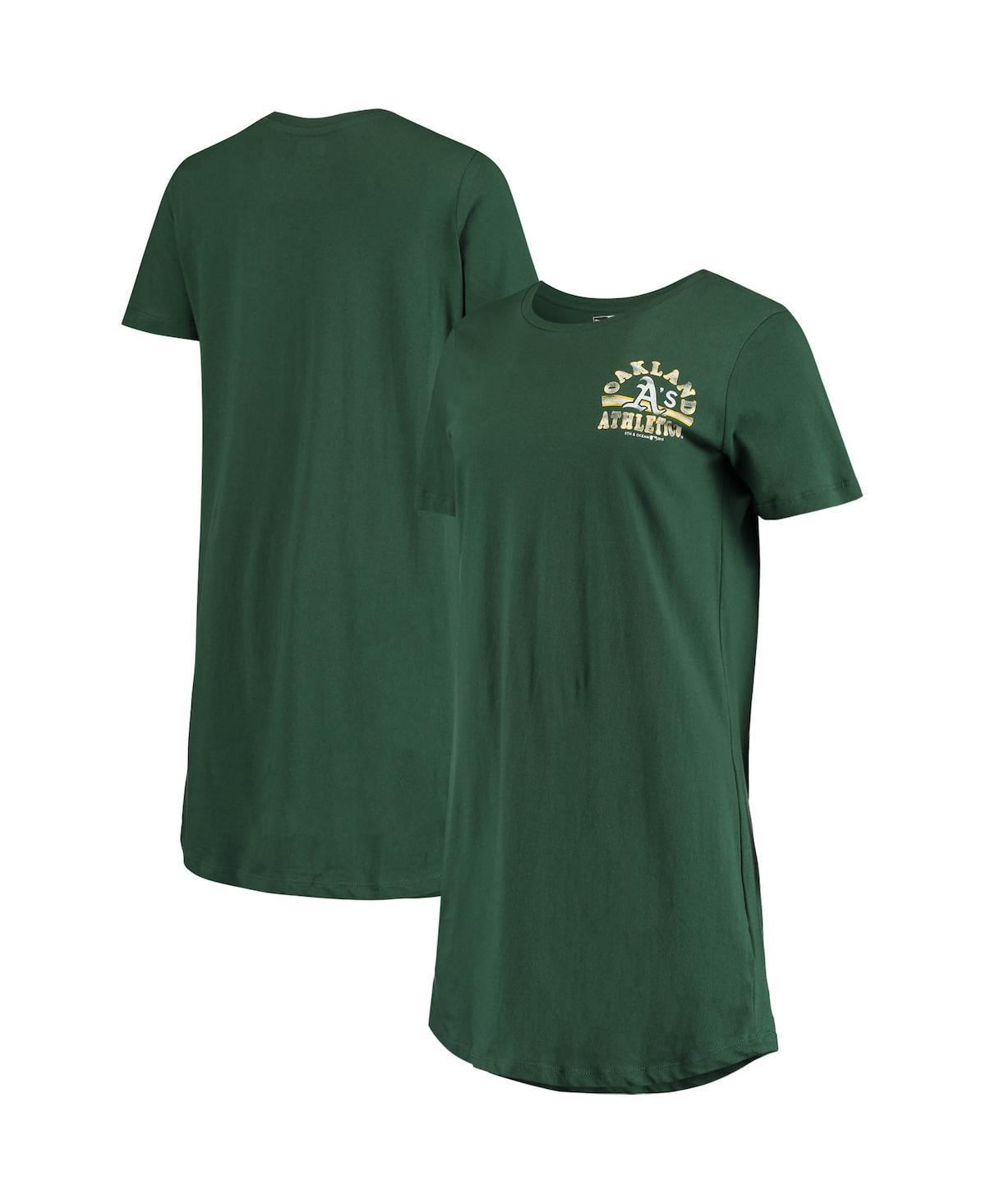 Women's 5th & Ocean by New Era Green Oakland Athletics Tee Dress Product Image