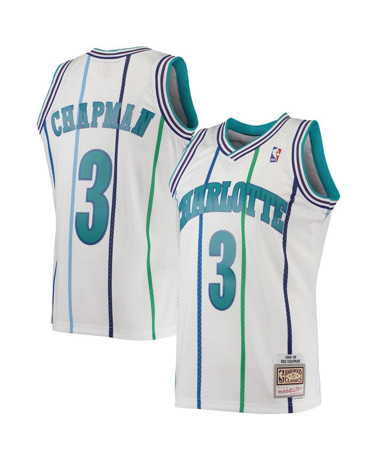 Mitchell & Ness Mens Larry Johnson Charlotte Hornets Hardwood Classic Swingman Jersey - Purple Product Image