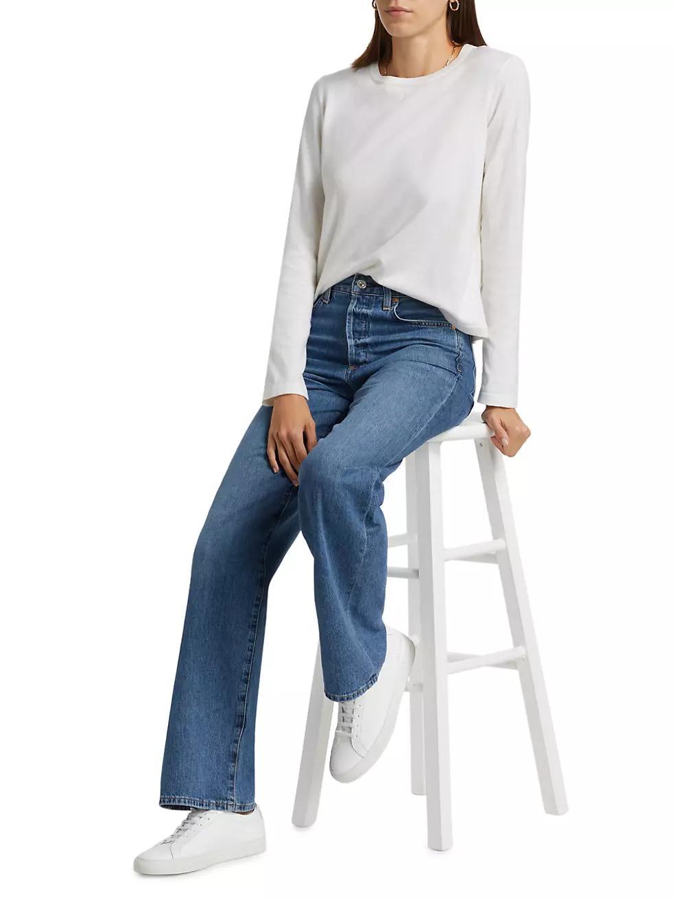 Cotton-Cashmere Long-Sleeve T-Shirt Product Image