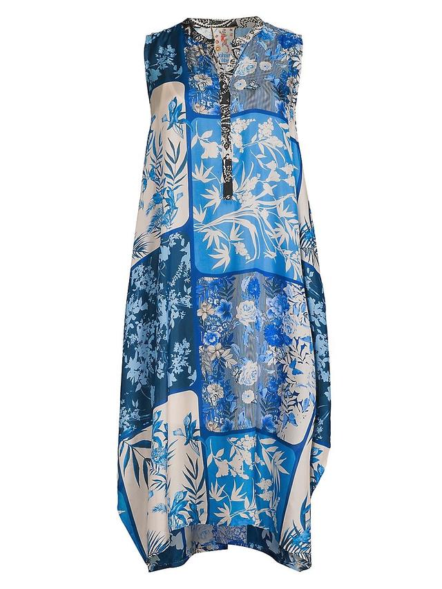 Womens Sareth Floral Silk Slip Dress Product Image