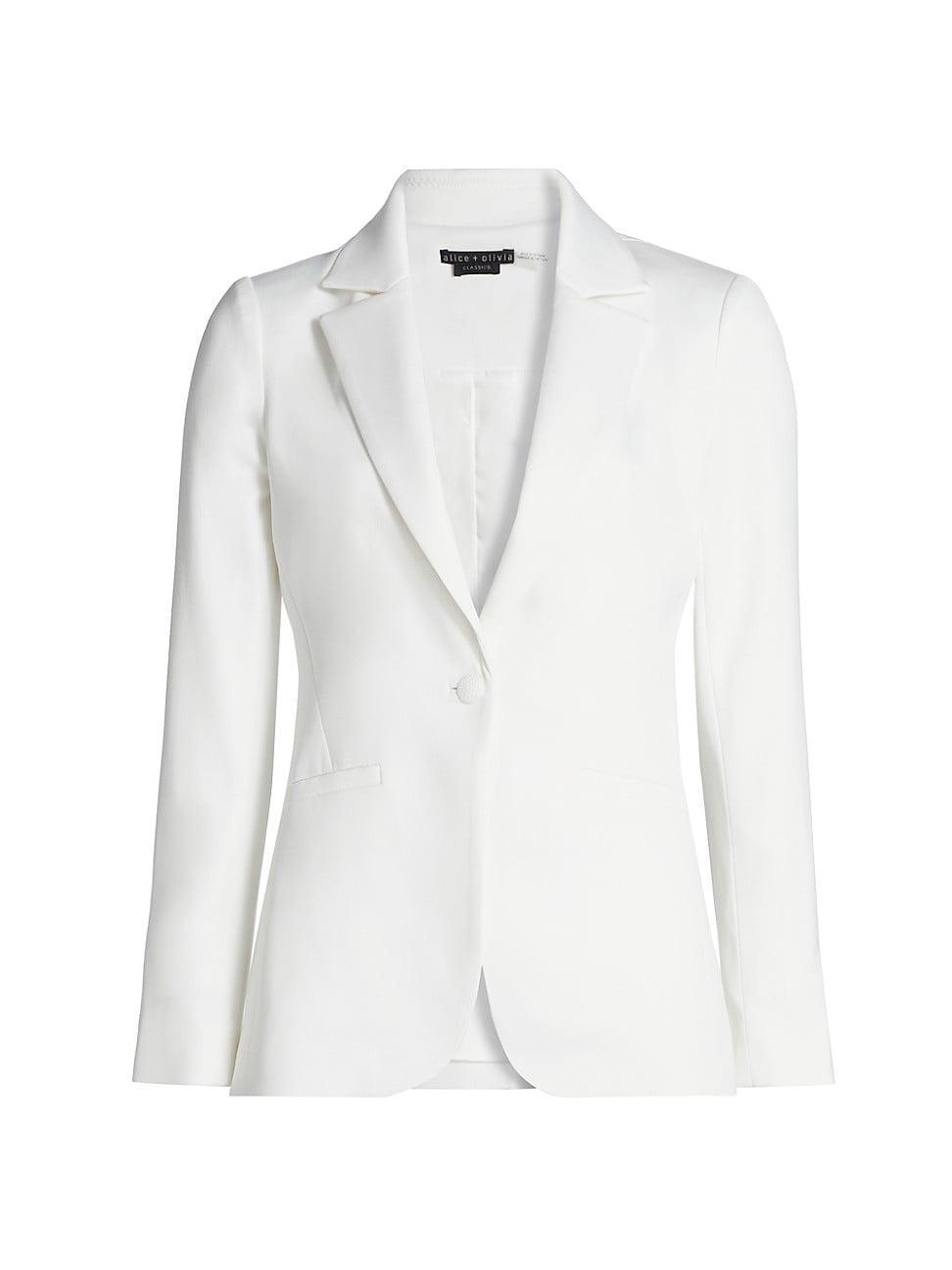 Womens Blake Satin-Back Crpe Fitted Blazer Product Image