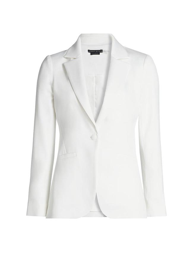 Womens Blake Satin-Back Crpe Fitted Blazer Product Image