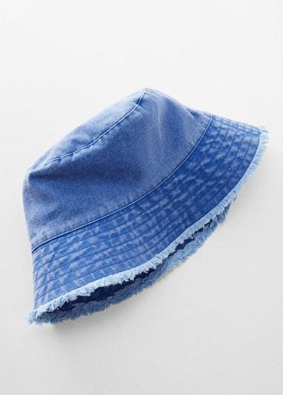 MANGO - Frayed bucket hat - One size - Women Product Image