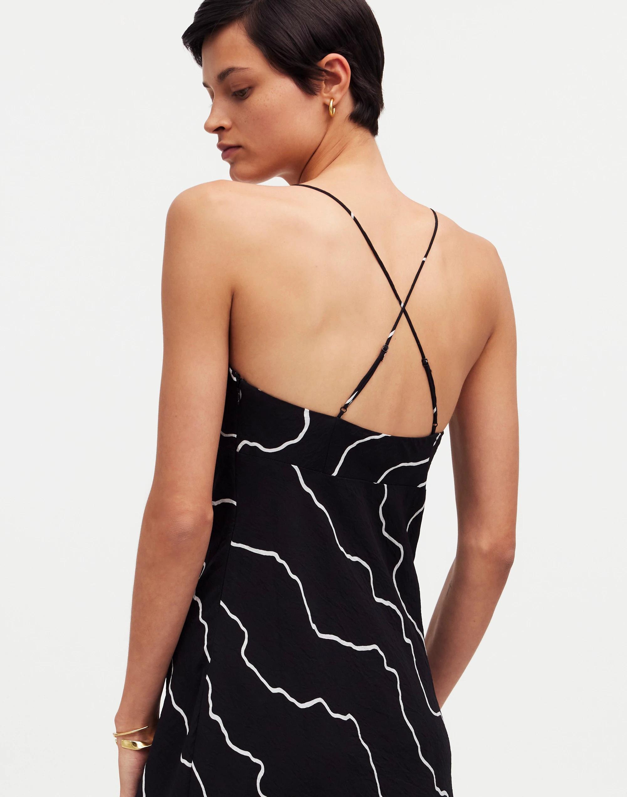 The Layton Midi Slip Dress in Squiggle Print Product Image