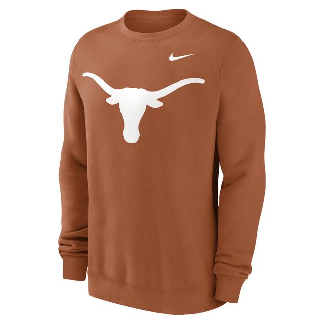 Texas Longhorns Primetime Evergreen Logo Nike Mens College Pullover Crew Product Image