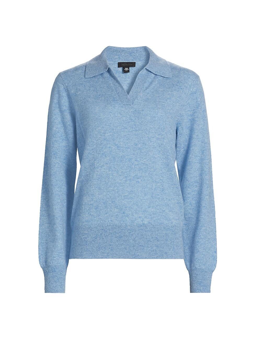 Womens Cashmere Polo Sweater product image