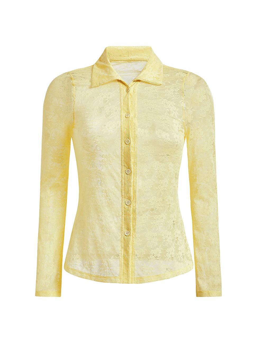 Womens The Suva Sheer Lace Top Product Image