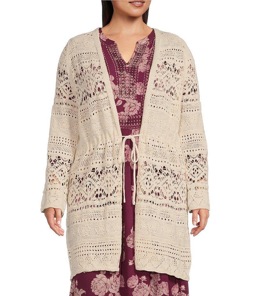 Nurture by Westbound Plus Size Long Sleeve Open Front Cardigan Product Image