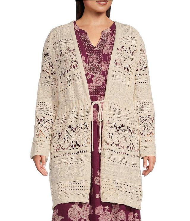 Nurture by Westbound Plus Size Long Sleeve Open Front Cardigan Product Image