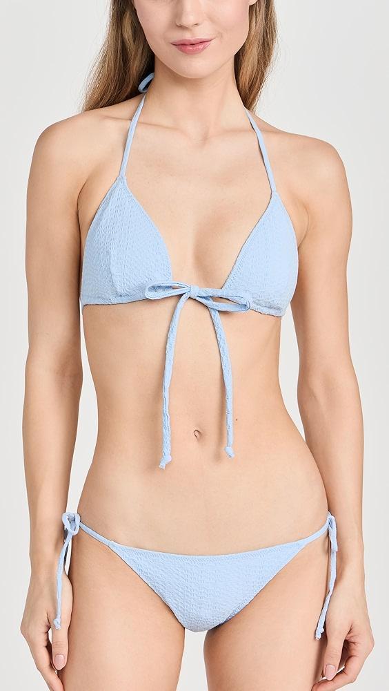 Lisa Marie Fernandez Retro Padded Triangle Bikini Set | Shopbop Product Image