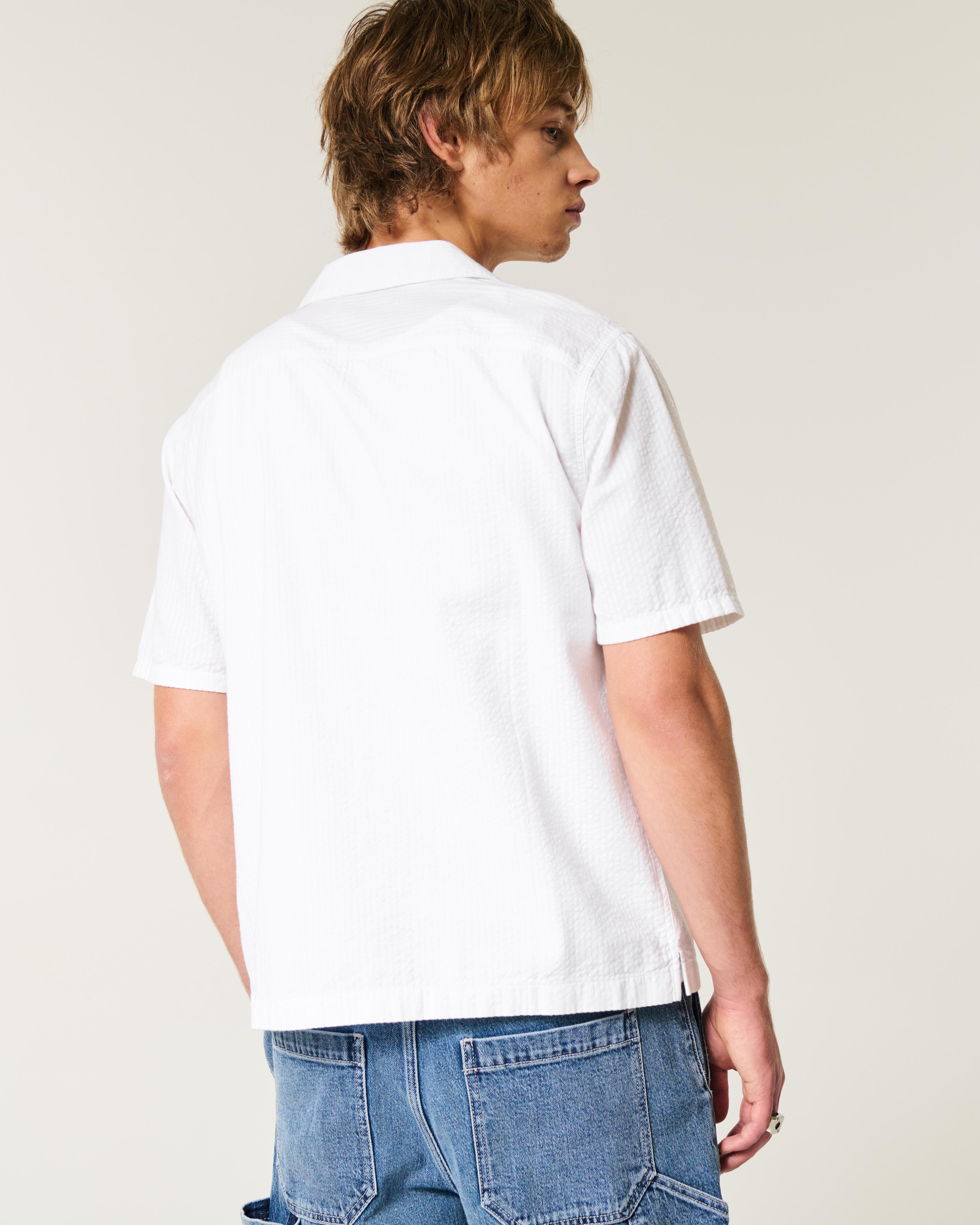 Short-Sleeve Seersucker Shirt Product Image