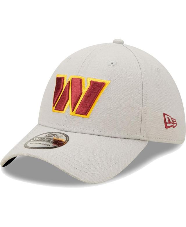 Men's New Era Gray Washington Commanders  Essential 39THIRTY Flex Hat Product Image