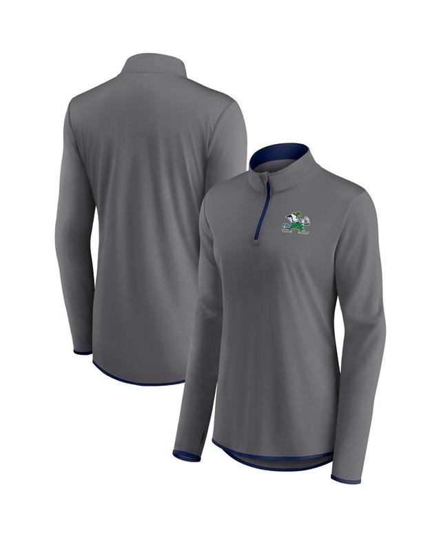 Womens Fanatics Branded Gray Texas Longhorns Corner Quarter-Zip Top Product Image