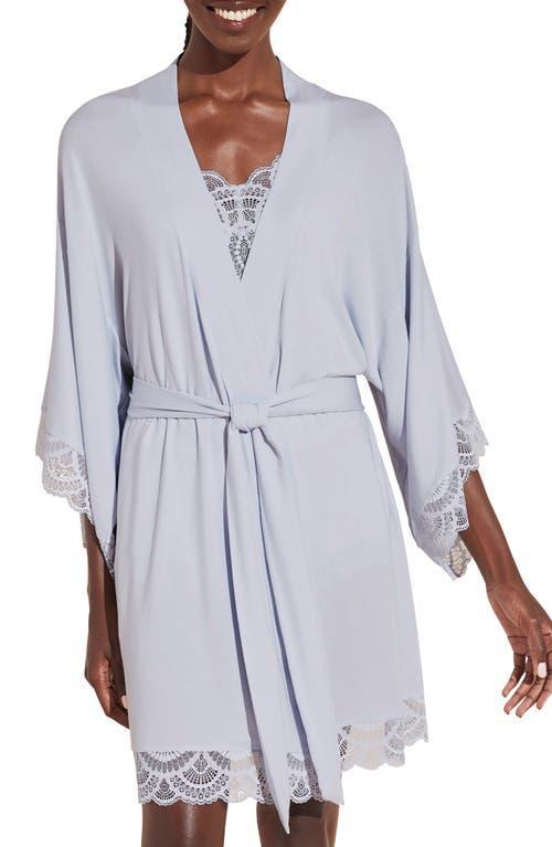 Eberjey Mariana Lace Trim Jersey Robe Product Image