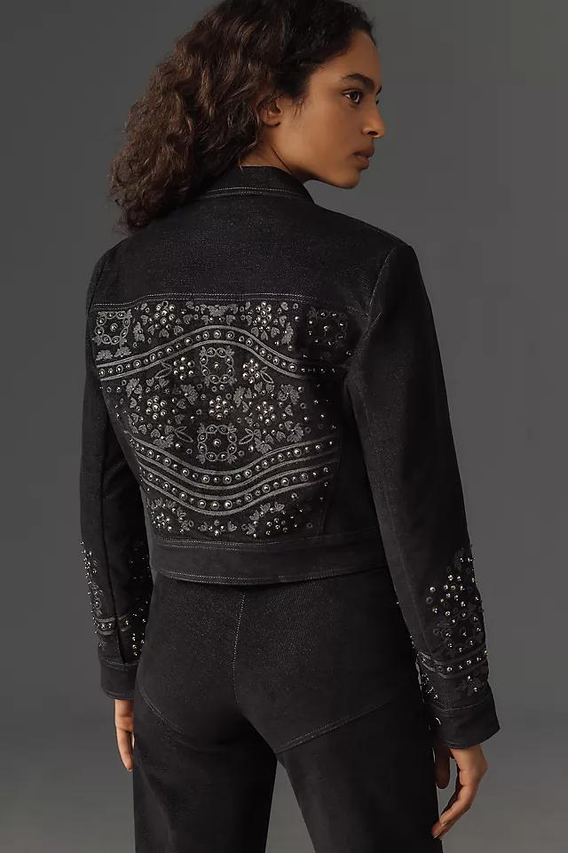 Understated Leather x Anthropologie Embellished Denim Jacket Product Image