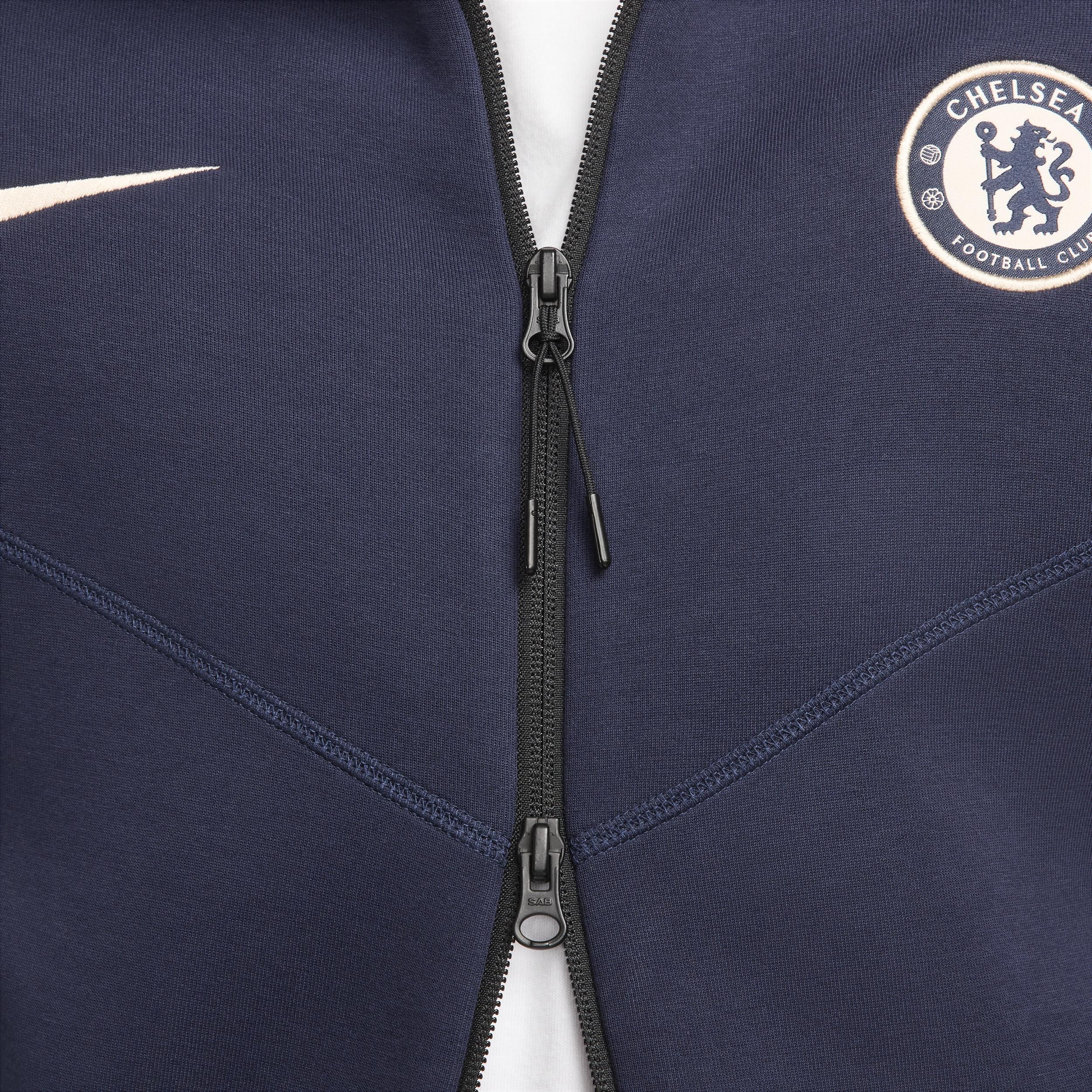 Chelsea FC Tech Fleece Windrunner Nike Men's Soccer Full-Zip Hoodie Product Image