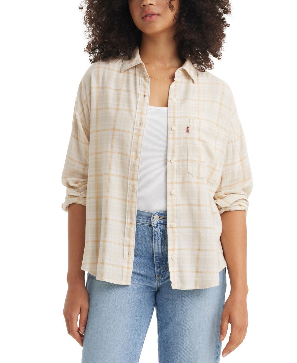 Womens Levis Henri Flannel Button Up Shirt Product Image