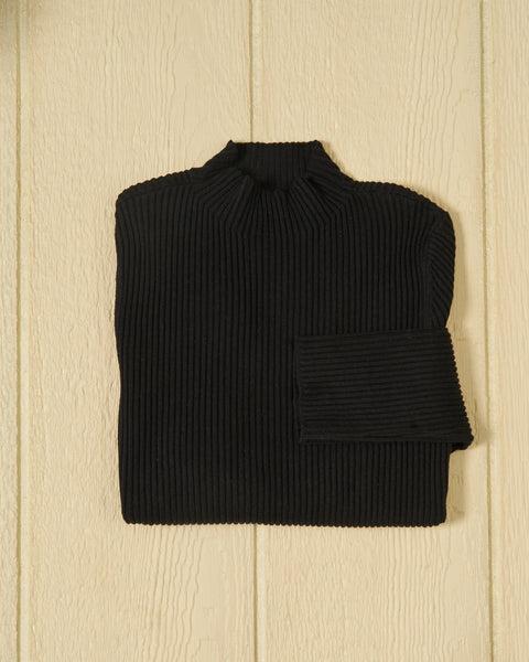 Haven Sweater Knit Top in Black Product Image