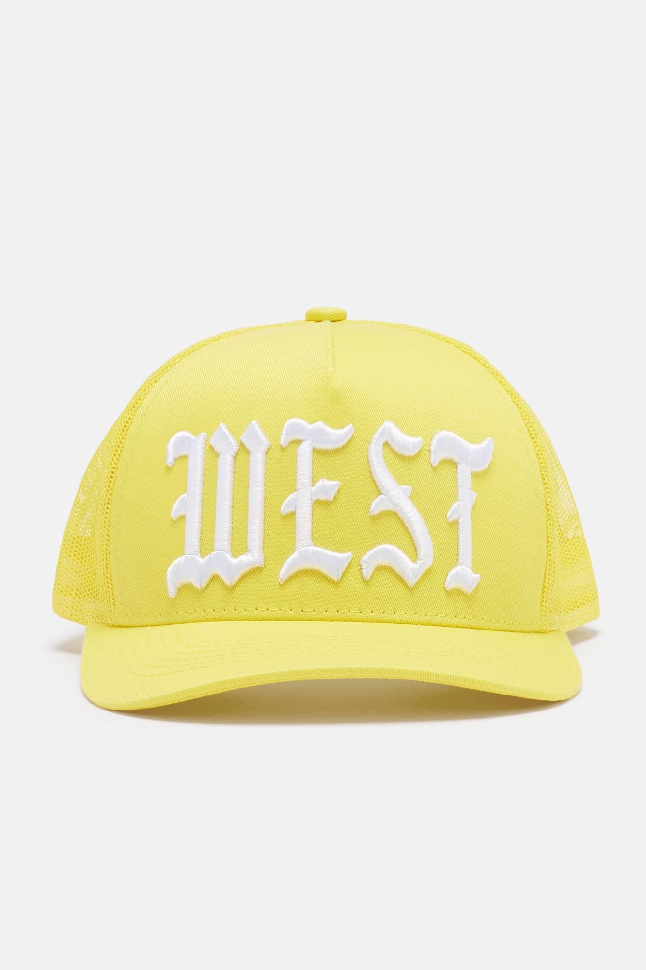 West Side Twill Trucker Hat - Yellow Product Image