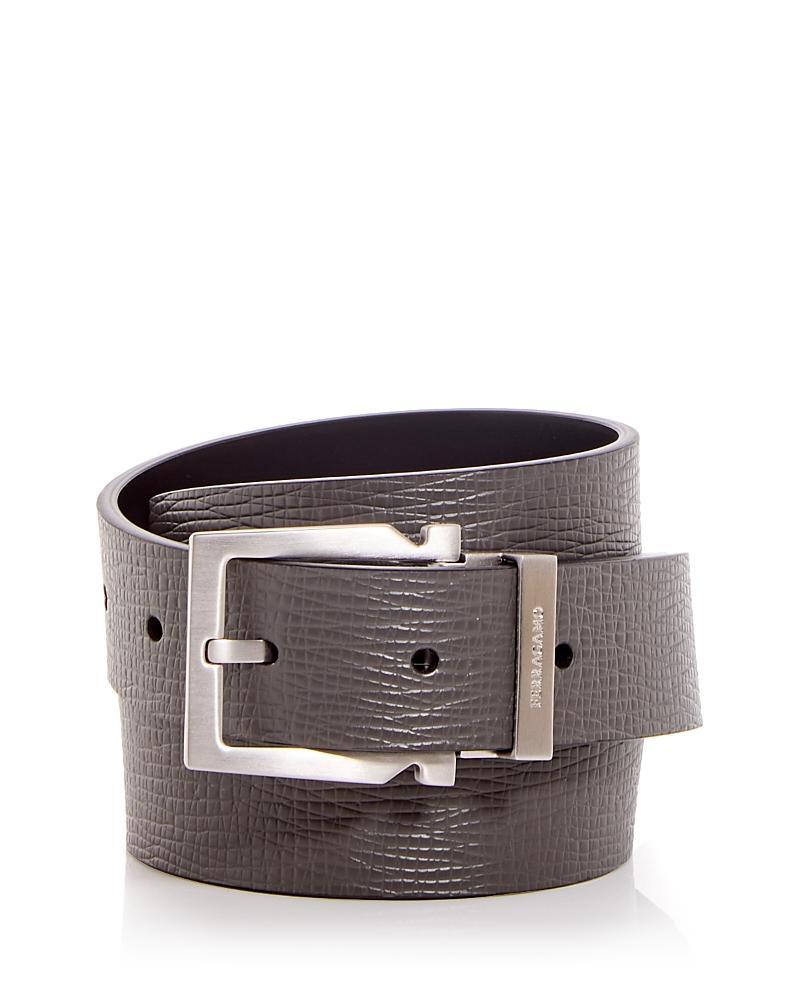 Mens Double Adjustable Reversible Leather Belt Product Image