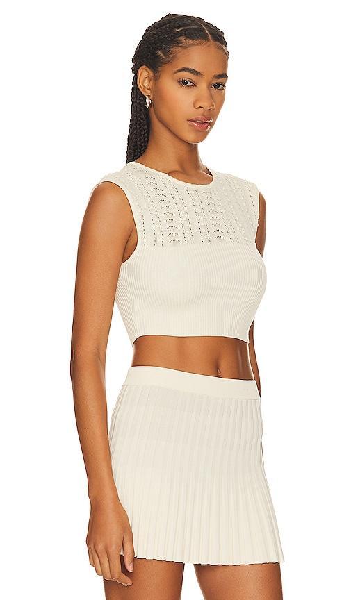 Free People Catchin Dreams Sleeveless Crop Sweater Product Image