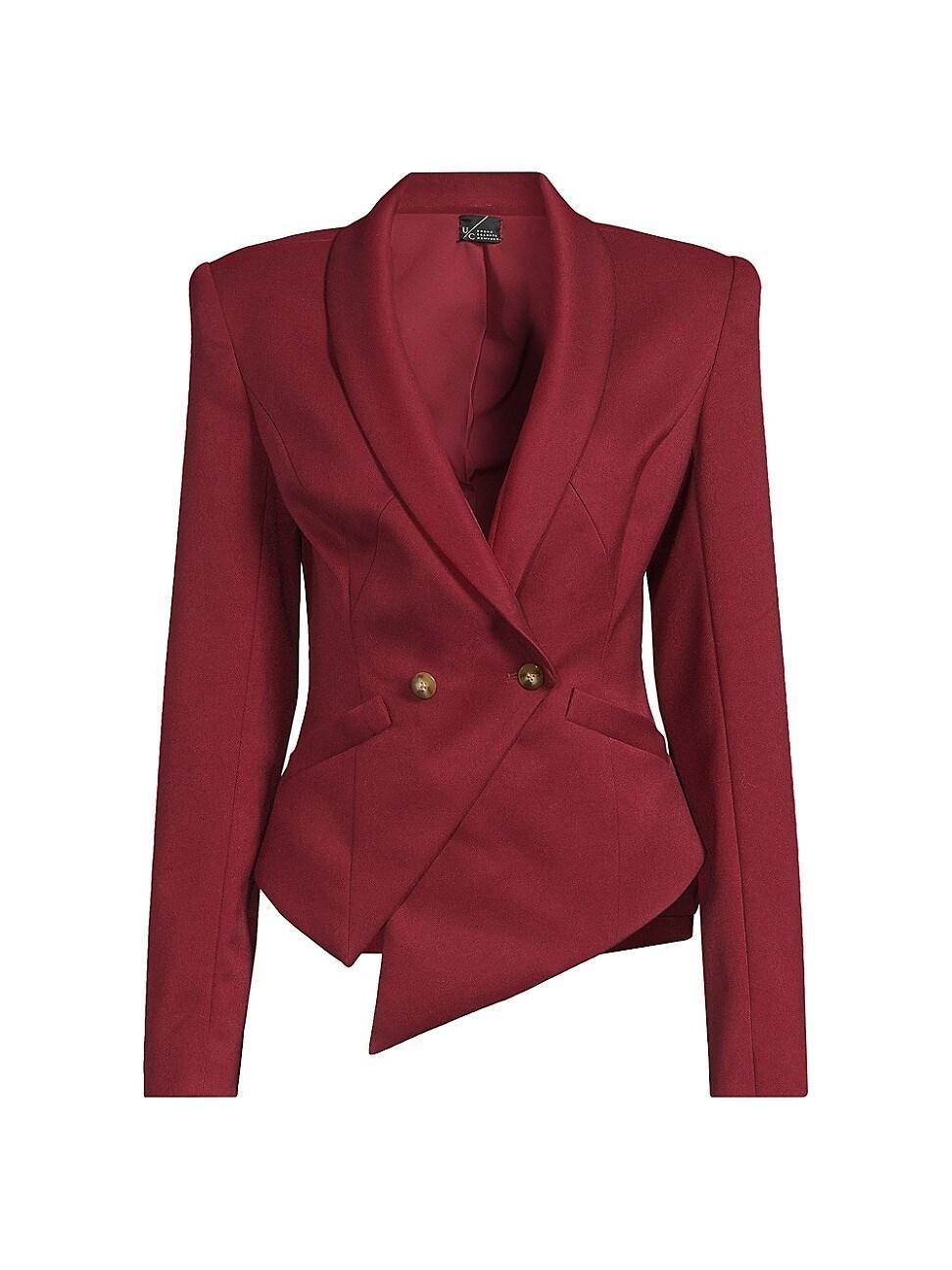 Womens Vintage Double-Breasted Blazer Product Image