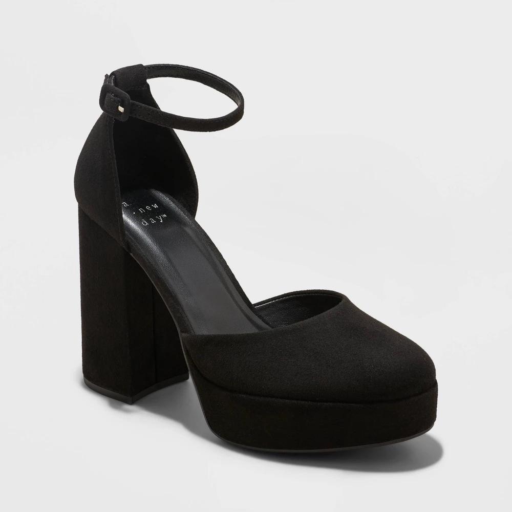 Womens Noir Platform Pumps - A New Day Black 7.5 Product Image