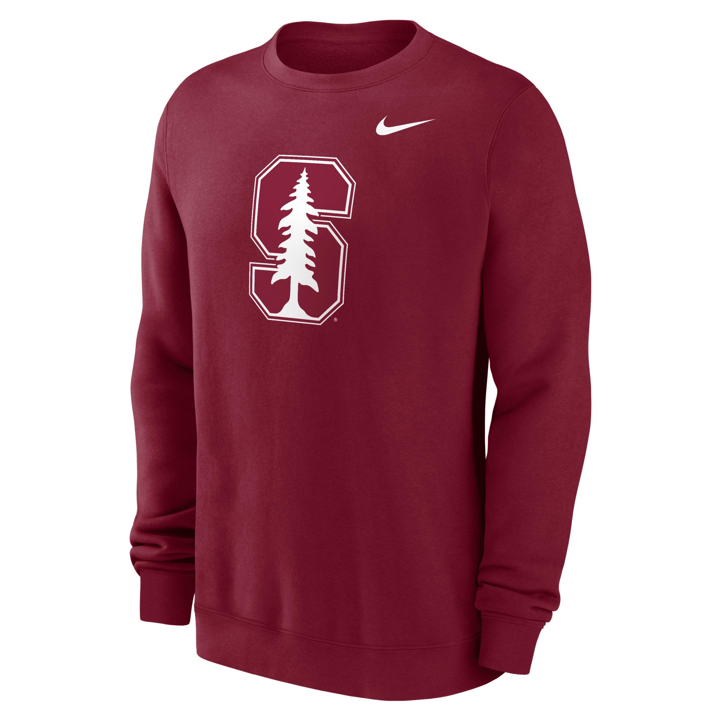 Stanford Cardinal Primetime Logo Nike Men's College Pullover Crew Crew Product Image