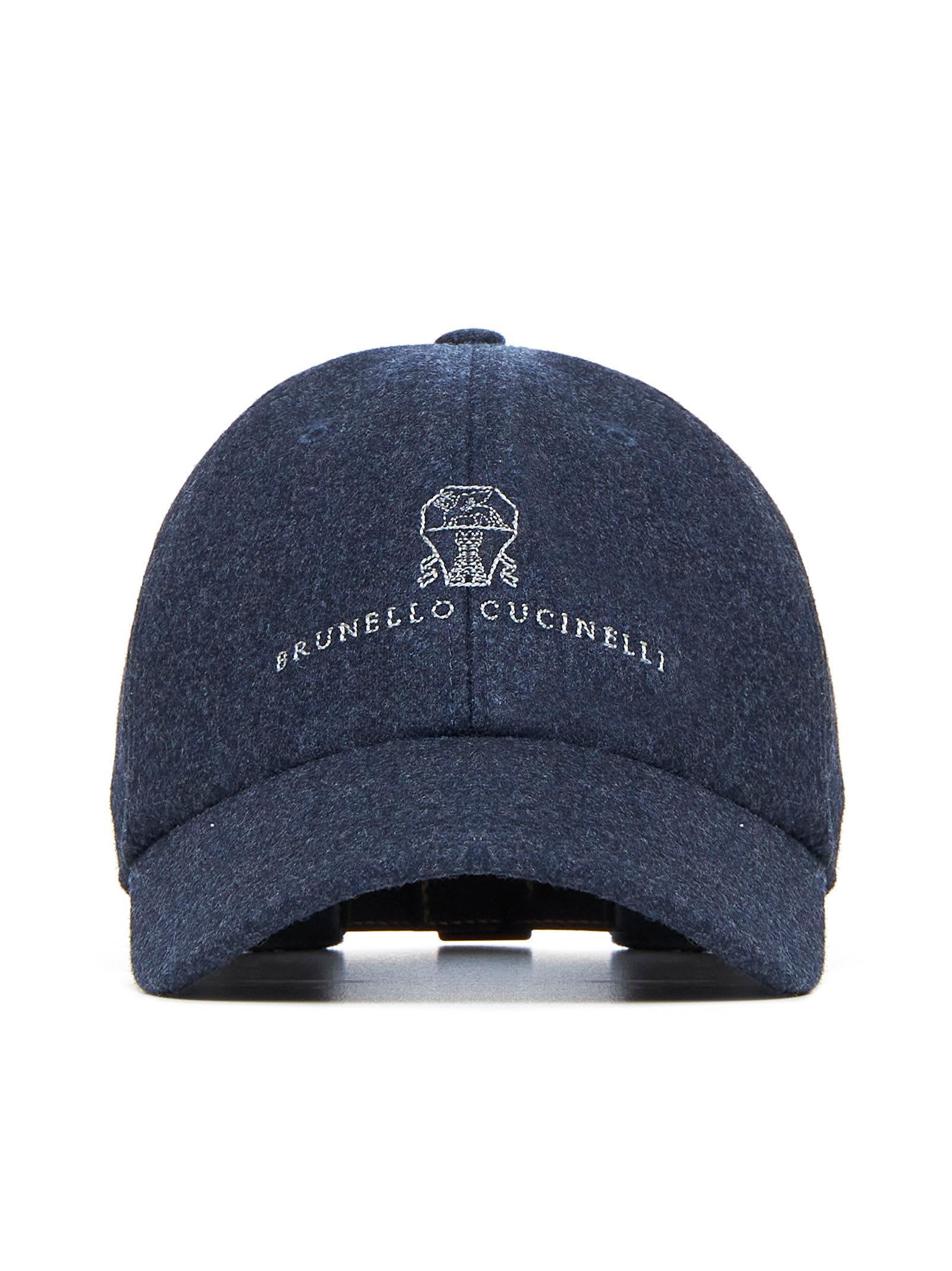 Logo Embroidered Baseball Cap In Blue Product Image