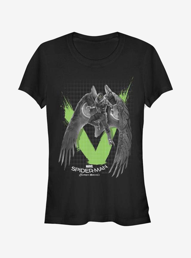 Marvel Spider-Man V Is For Vulture Girls T-Shirt Product Image