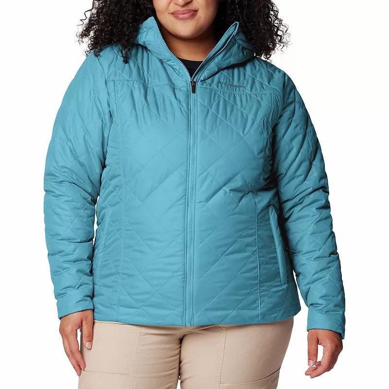 Plus Size Columbia Copper Crest II Hooded Jacket, Womens Dark Grey Product Image