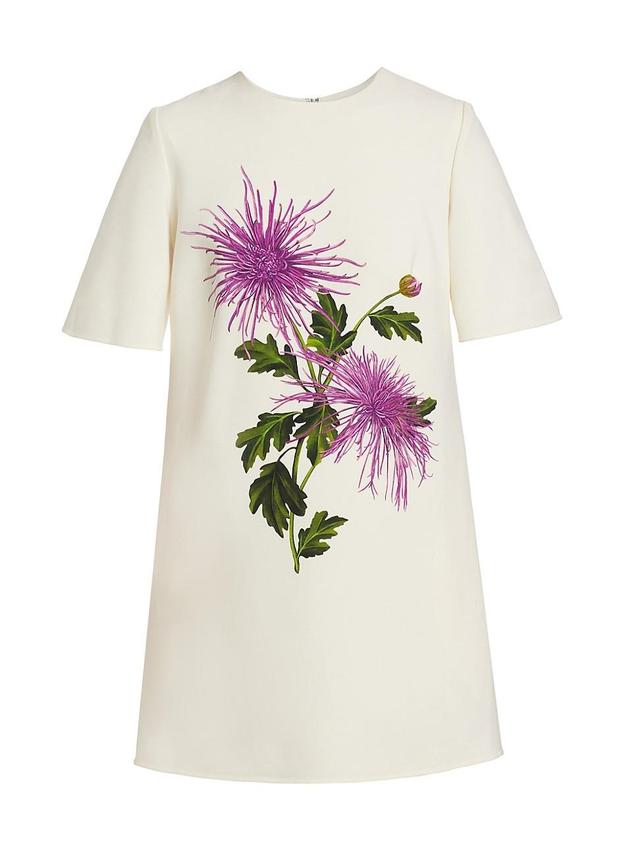 Womens Chrysanthemum Wool-Blend Shift Dress Product Image