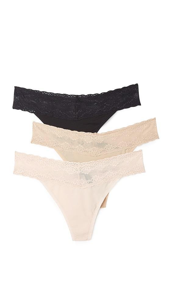 Natori Bliss Perfection Thong 3 Pack | Shopbop Product Image