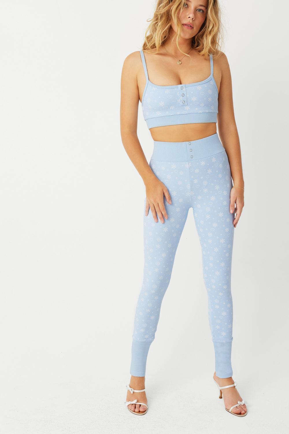 Noelle Waffle Legging - Flurries Product Image