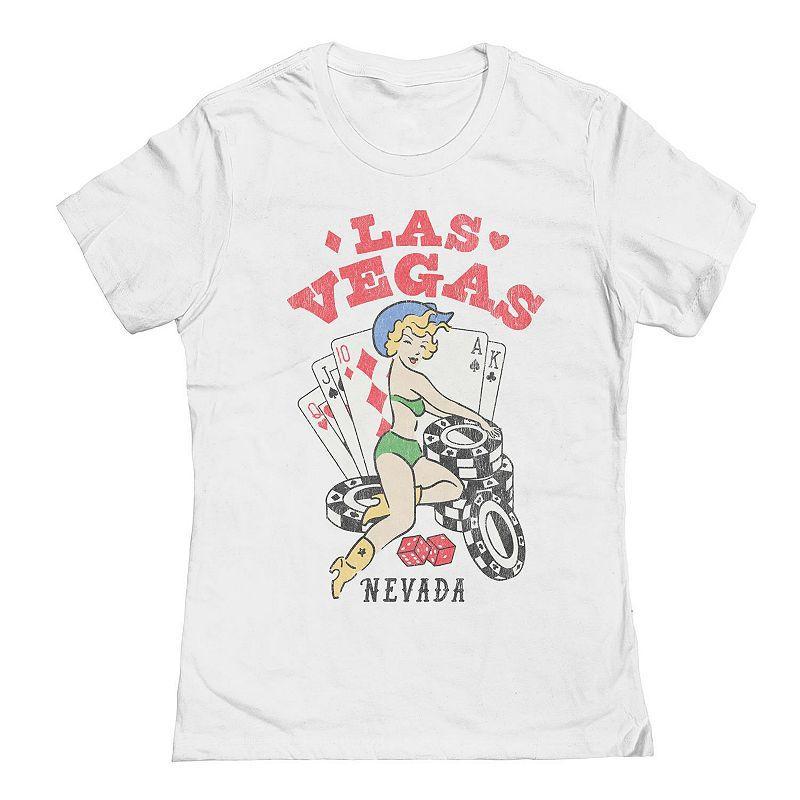 Juniors / Womens LAS Vegas NV Pinup Graphic Tee, Girls Product Image