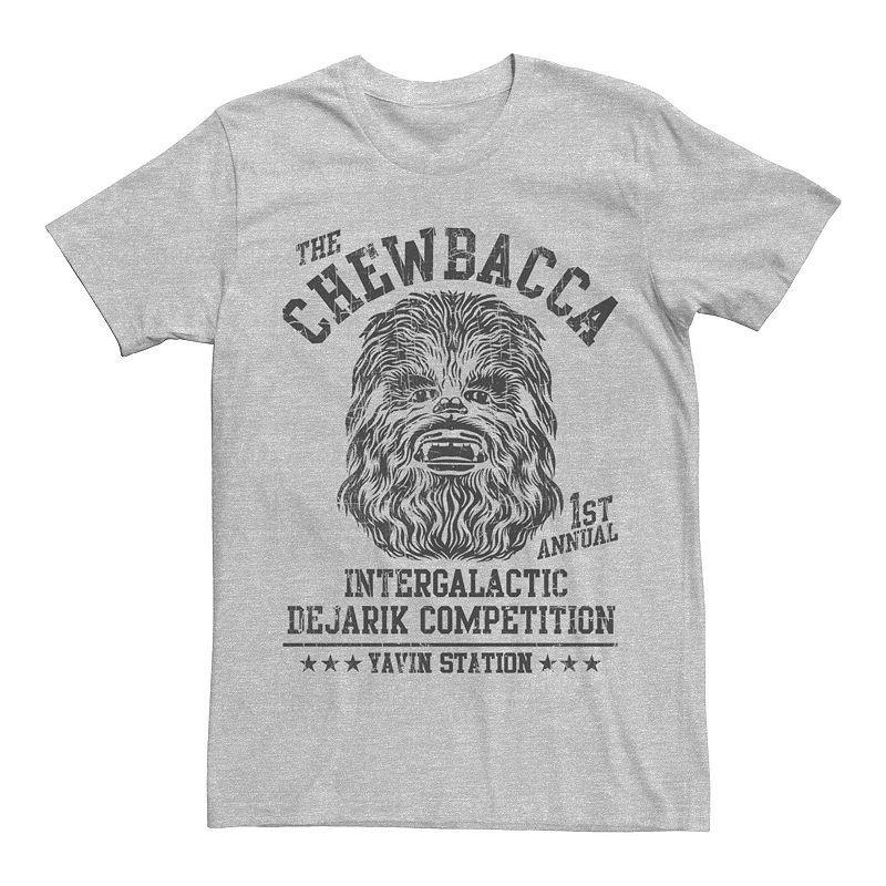 Mens Star Wars Chewbacca Competition Graphic Tee Athletic Grey Product Image