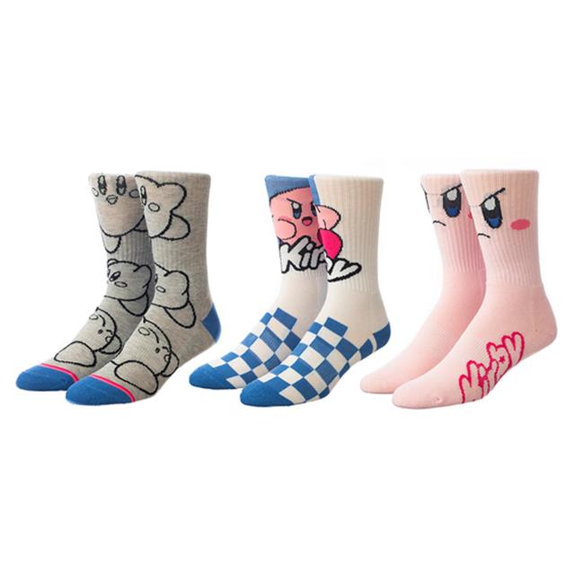 Mens Kirby 3-Pack Crew Socks, Multicolor Product Image