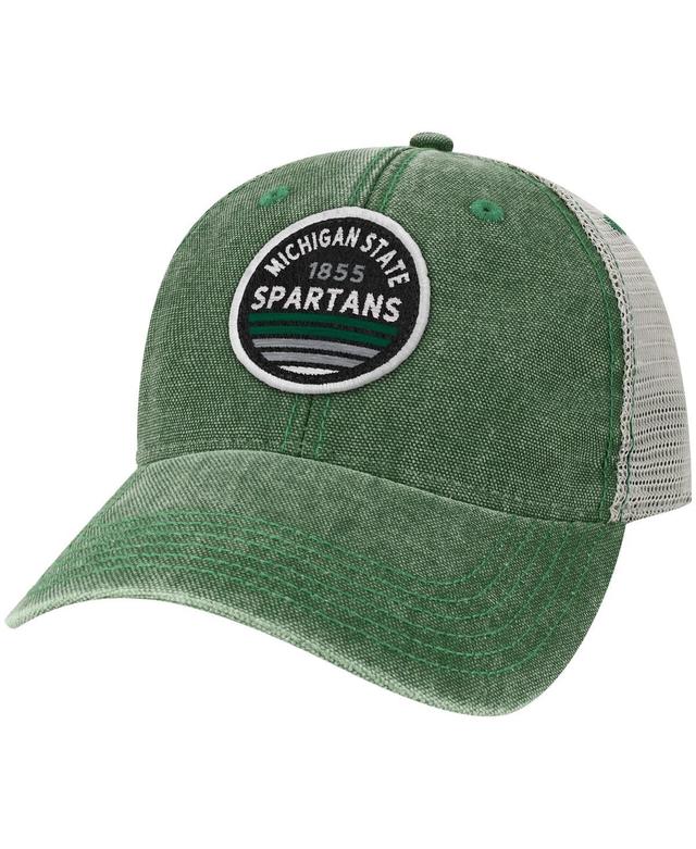 Mens Green Michigan State Spartans Sunset Dashboard Trucker Snapback Hat Product Image