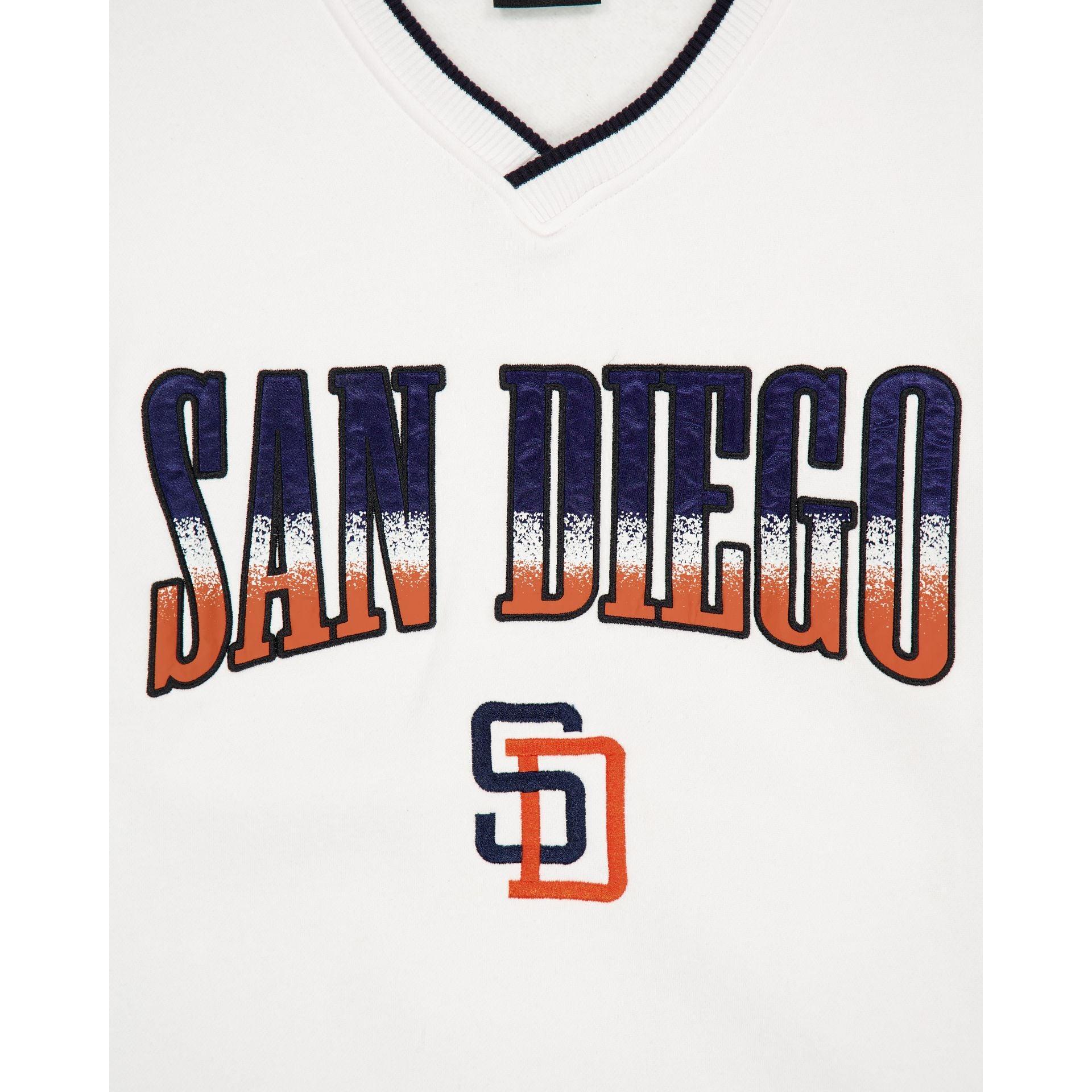 San Diego Padres Sport Classics White Crewneck Male Product Image