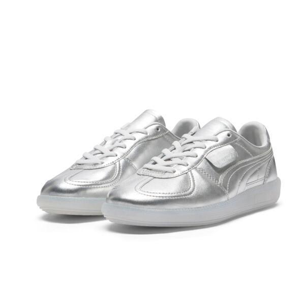 PUMA Palermo Chrome Women's Sneakers in Silver/Feather Grey Product Image